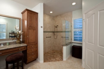 Remodeled bathroom in Montbello, CO by Peak Builders and Roofers of Denver